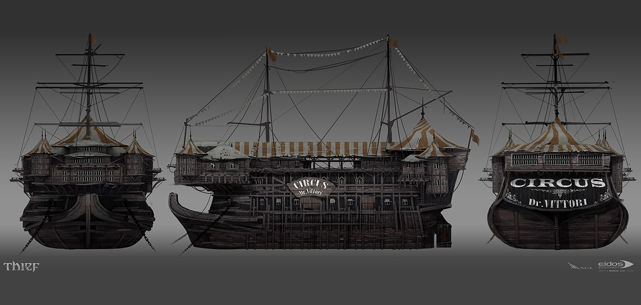 Vitorri Circus Boat Art from Thief