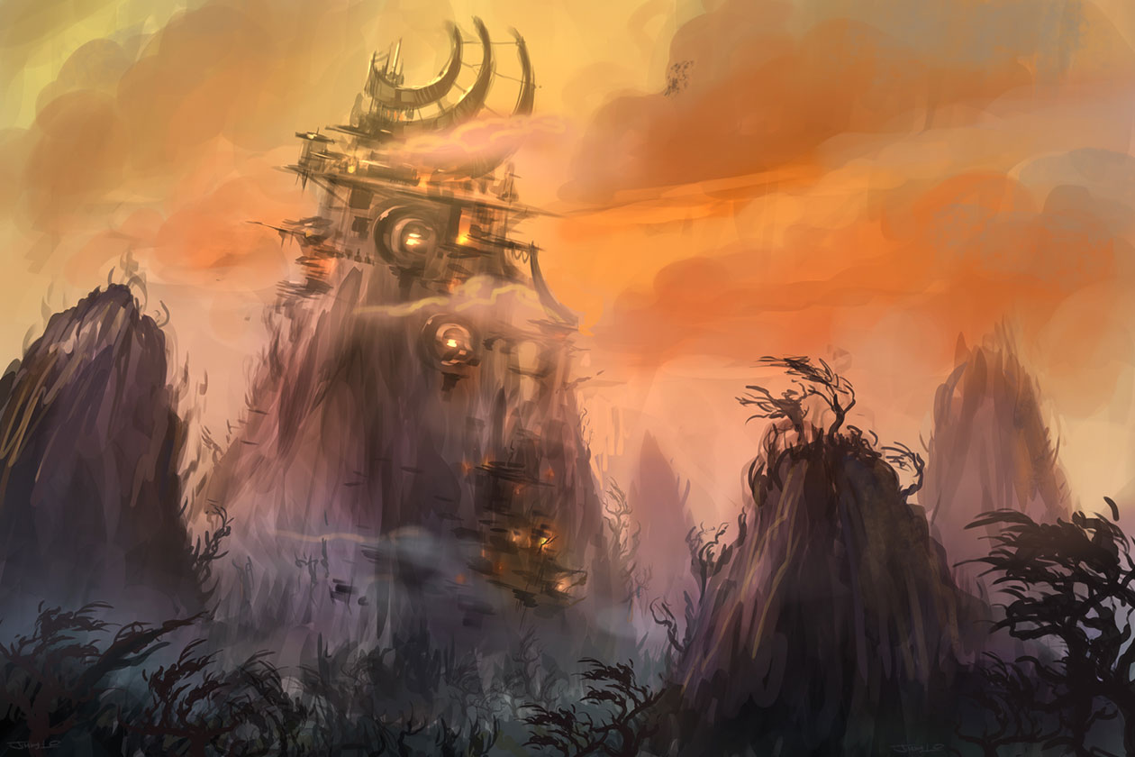 Arrak Landscape Art from World of Warcraft: Warlords of Draenor