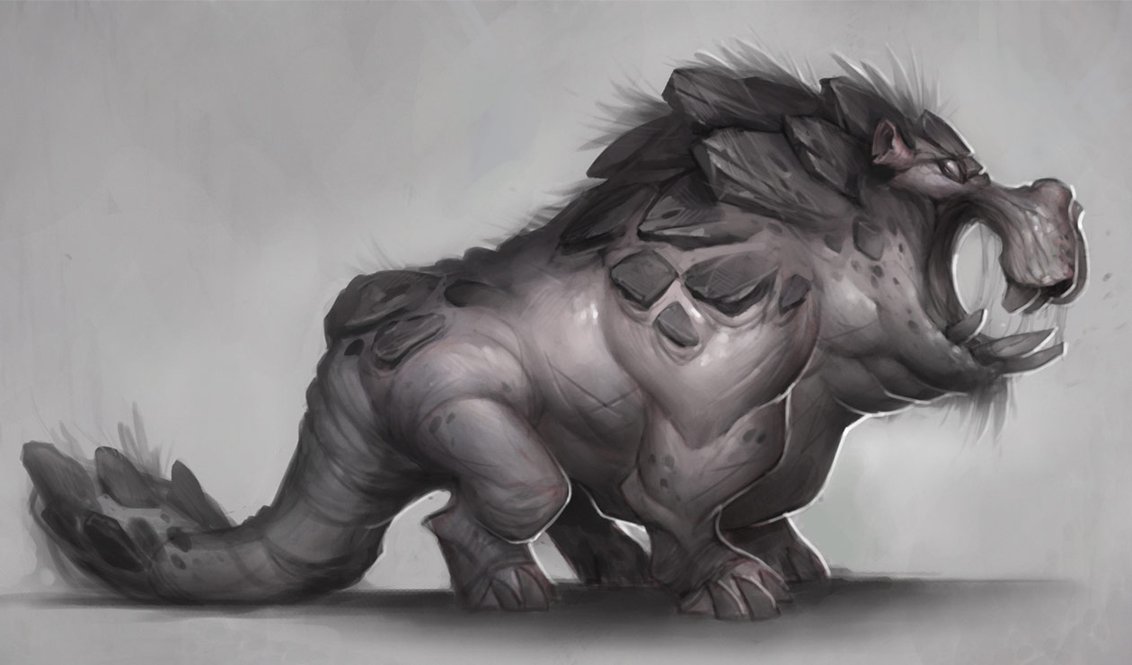 Hippo Art from World of Warcraft: Warlords of Draenor