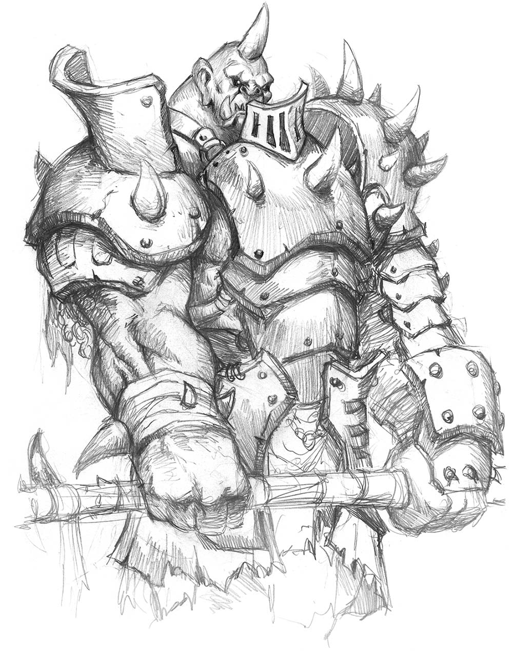 Ogre Sketch from World of Warcraft: Warlords of Draenor