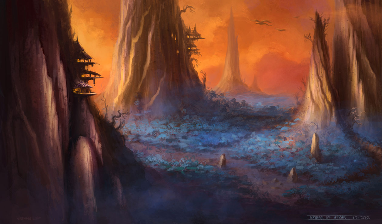 Spires of Arrak Art from World of Warcraft: Warlords of Draenor