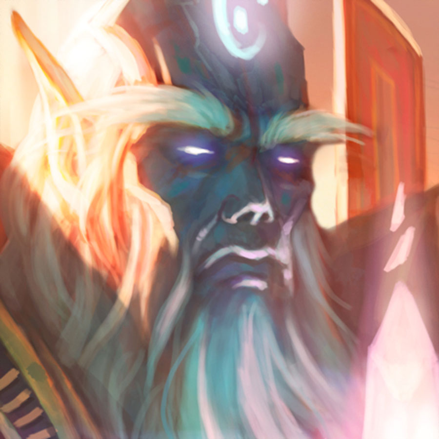 Velen Face Art from World of Warcraft: Warlords of Draenor