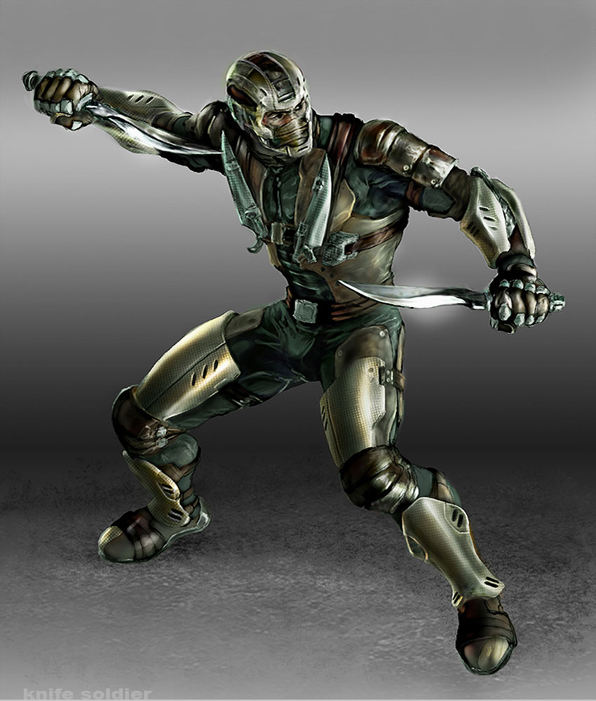 Knife Soldier Art from X-Men Origins: Wolverine