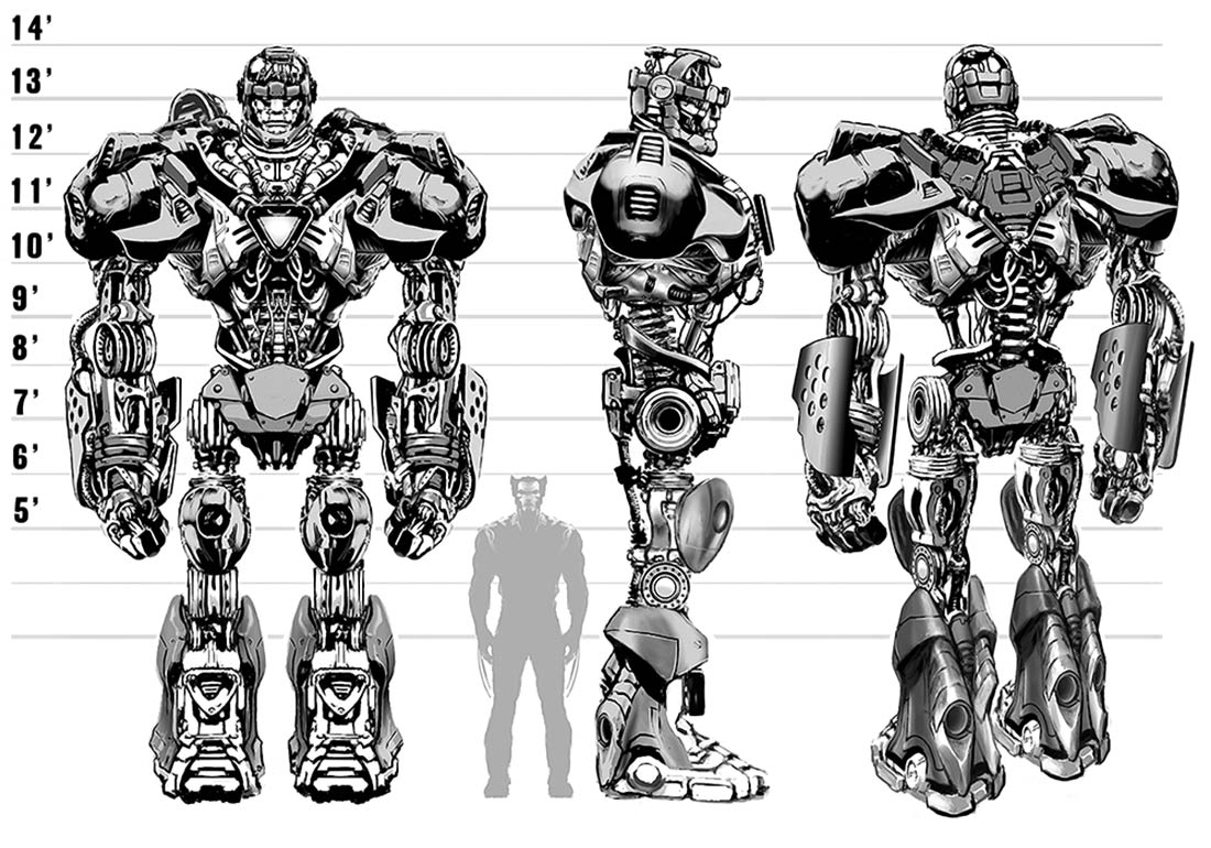Sentinel Concept Art from X-Men Origins: Wolverine