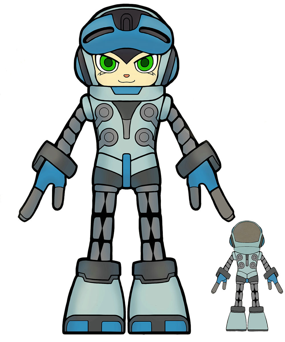 Mighty No.9 DLC Art from Yaiba: Ninja Gaiden Z