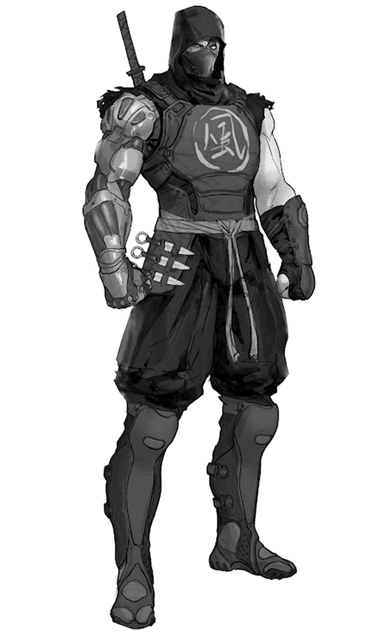 Ninja Concept Art from Yaiba: Ninja Gaiden Z