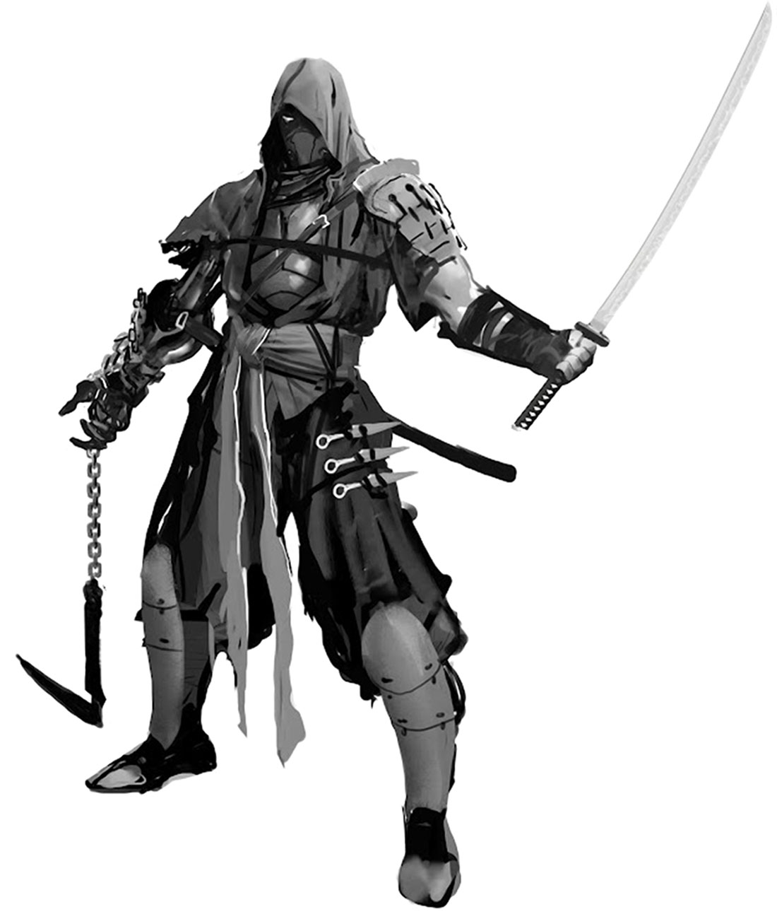 Ninja Concept Art from Yaiba: Ninja Gaiden Z