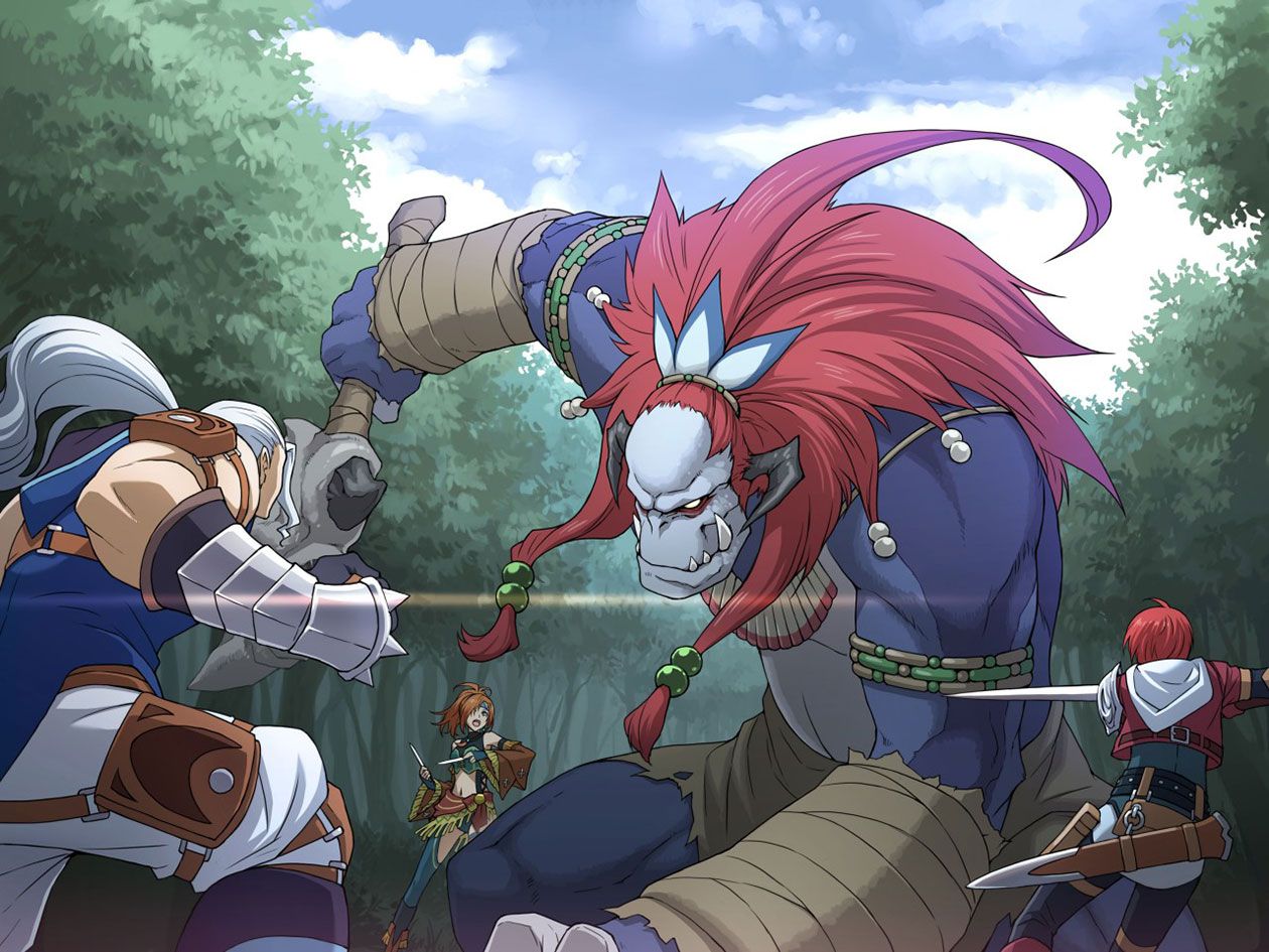 Boss Fight Art from Ys: Memories of Celceta