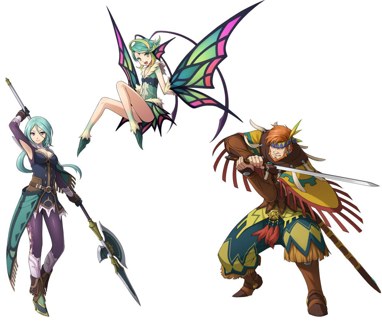 Frieda, Nina, & Asad Art from Ys: Memories of Celceta