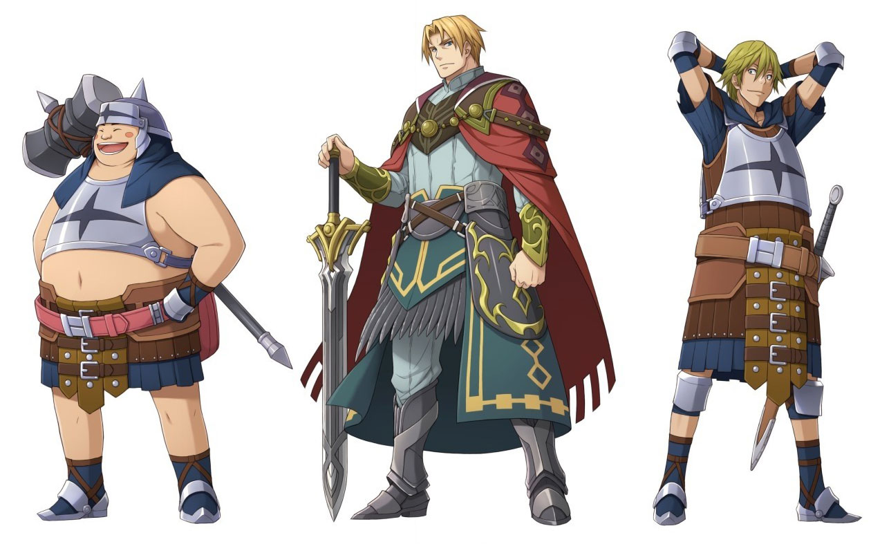 Panza, Lefance, & Sancho Art from Ys: Memories of Celceta