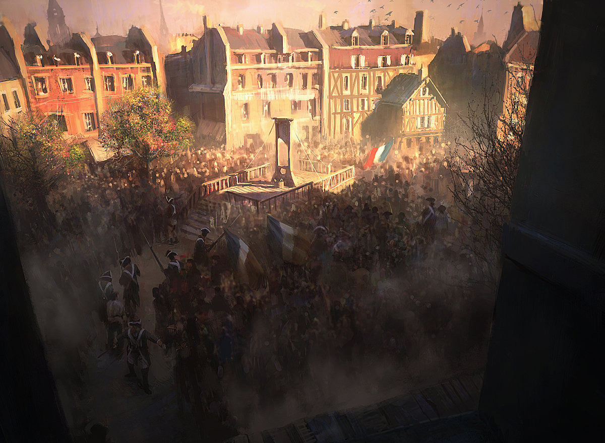 Execution in the Square Art from Assassin's Creed Unity