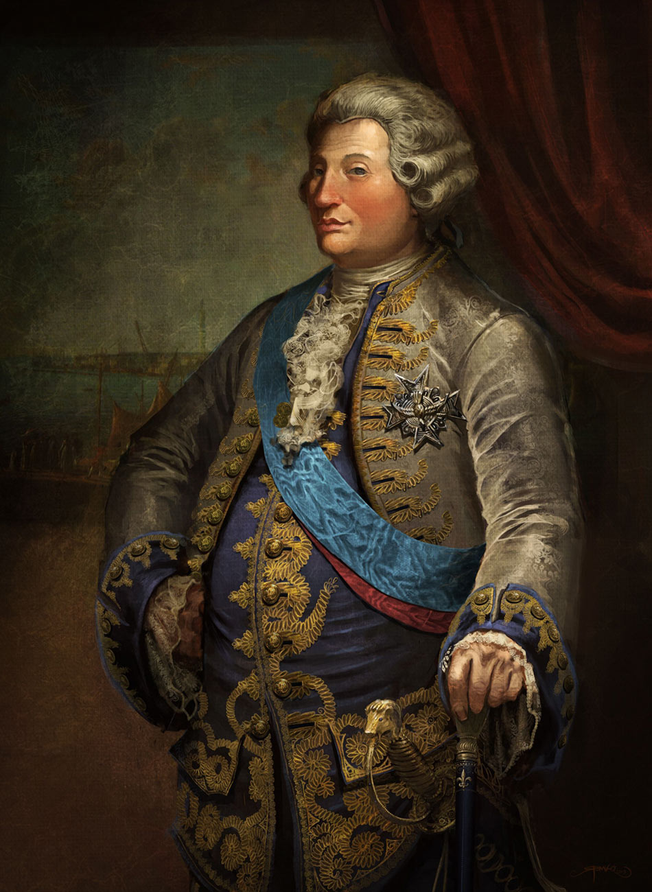 King Louis Art from Assassin's Creed Unity