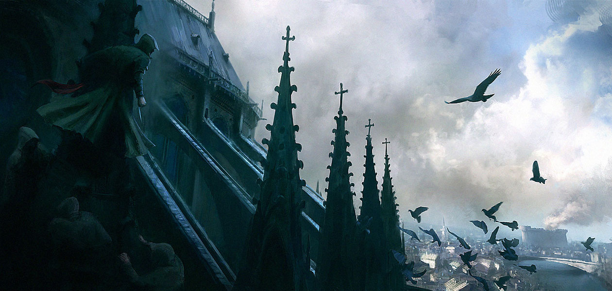 Notre Dame Roof Art from Assassin's Creed Unity