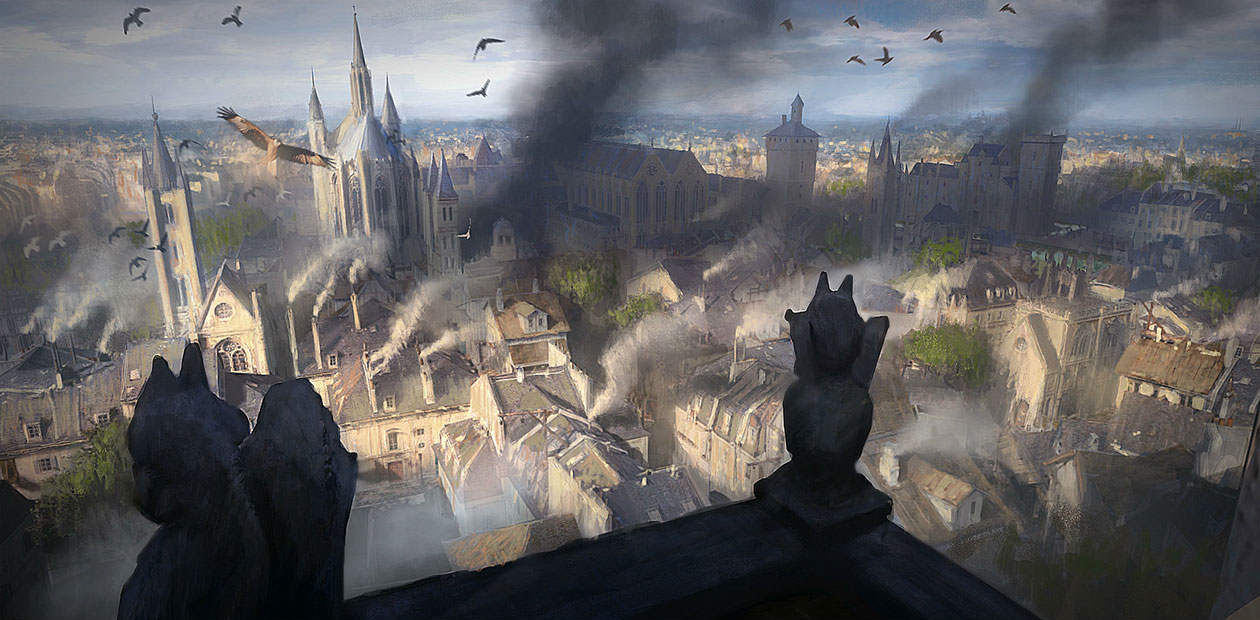 View of Paris Art from Assassin's Creed Unity