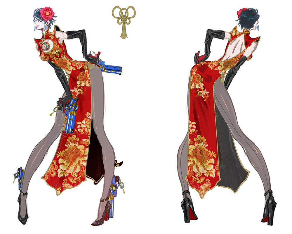 China Dress Art from Bayonetta 2
