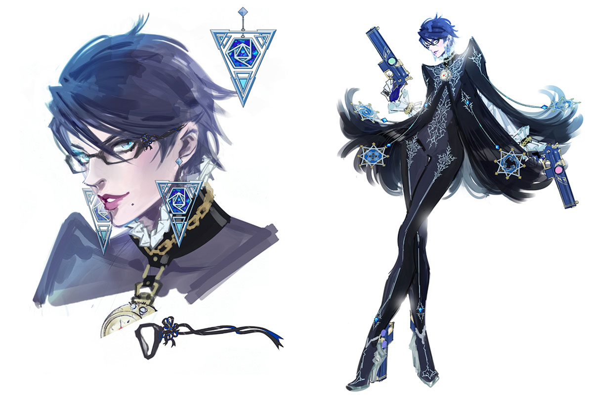Bayonetta Face Art from Bayonetta 2