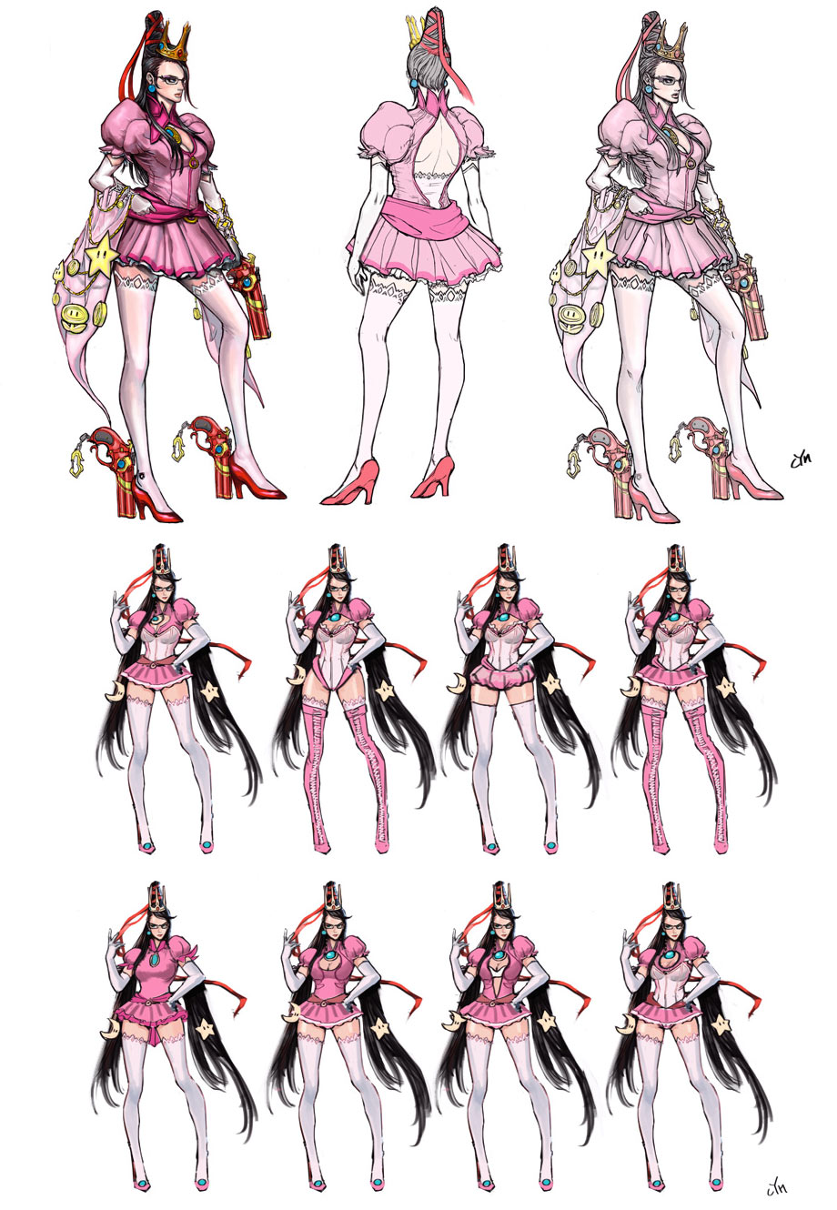 Mushroom Kingdom Princess Concept Art from Bayonetta 2