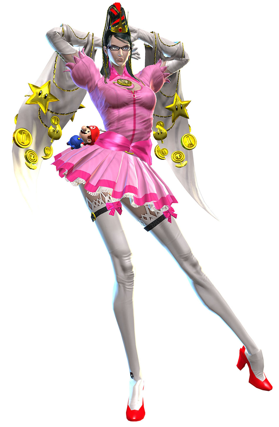 Mushroom Kingdom Princess Art from Bayonetta 2