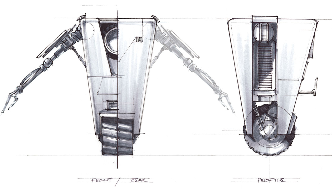 Claptrap Concept Art from Borderlands: The Pre-Sequel!
