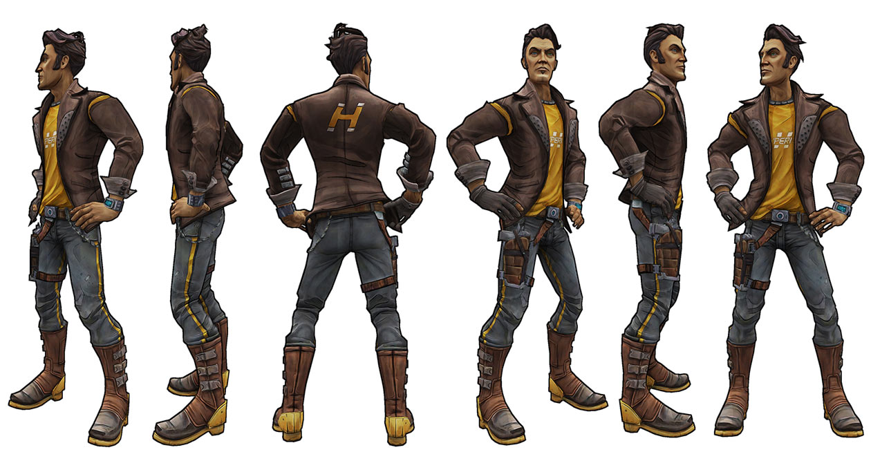 Handsome Jack Turnaround Art from Borderlands: The Pre-Sequel!