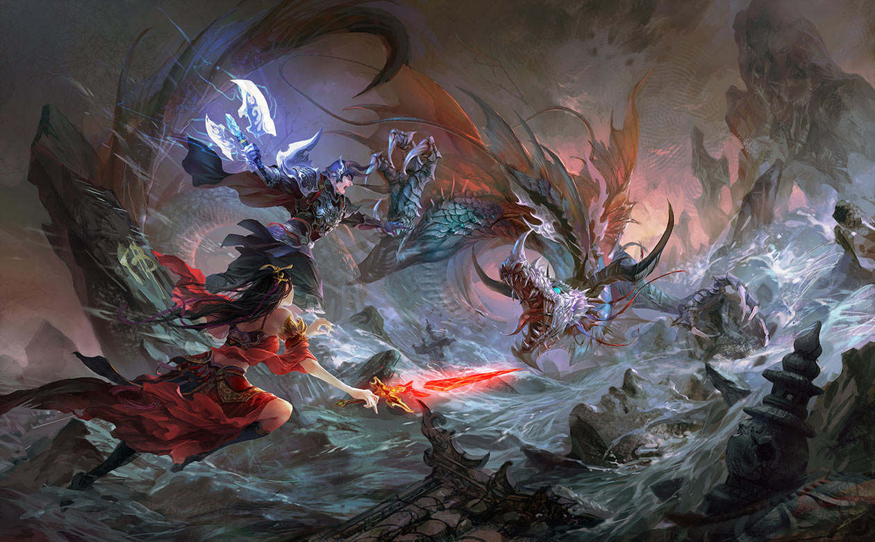 Sea Dragon Art from Conquer Online