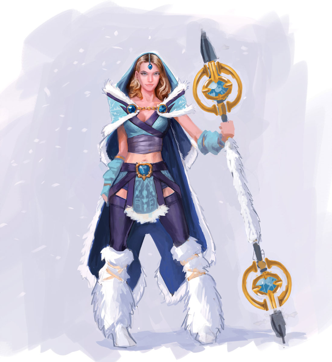 Crystal Maiden Concept Art from Dota 2