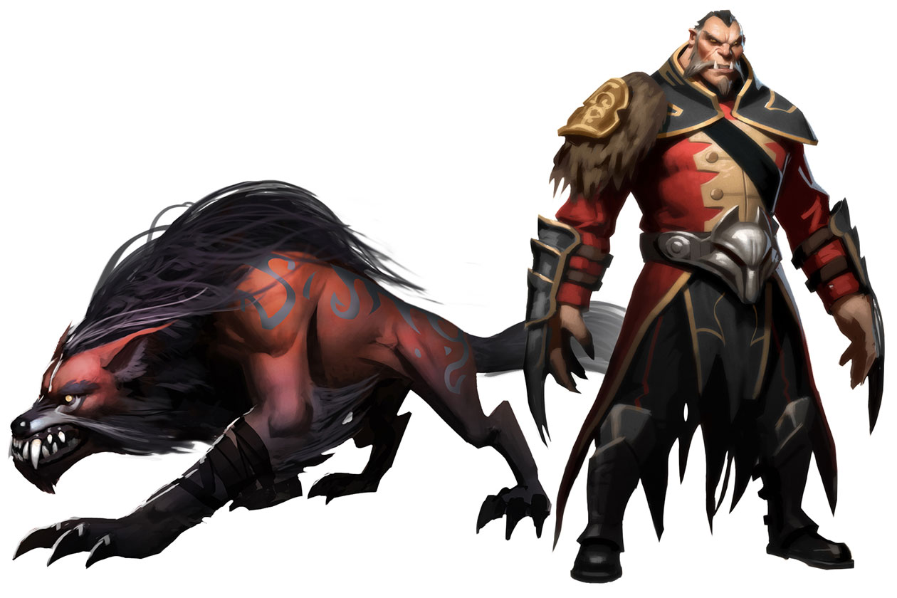 Lycan Concept Art from Dota 2