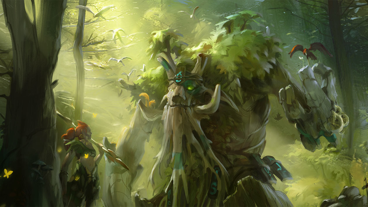 Treant Protector Art from Dota 2