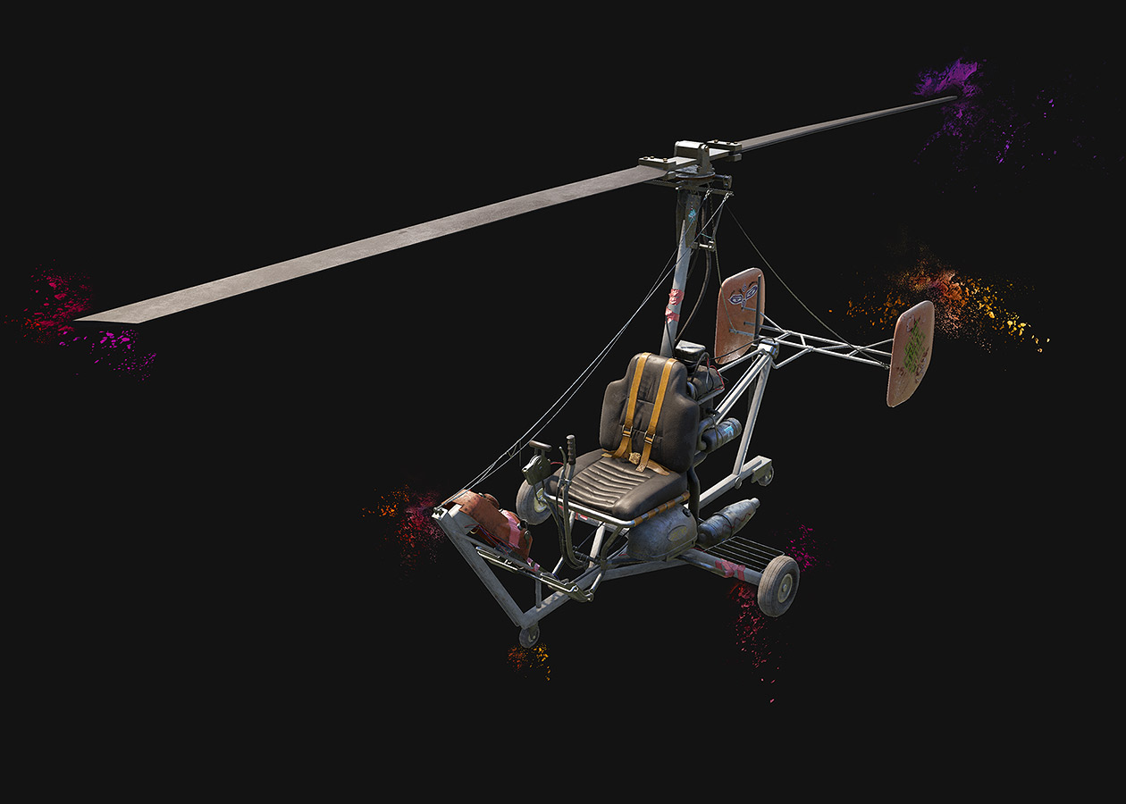 Gyrocopter Art from Far Cry 4