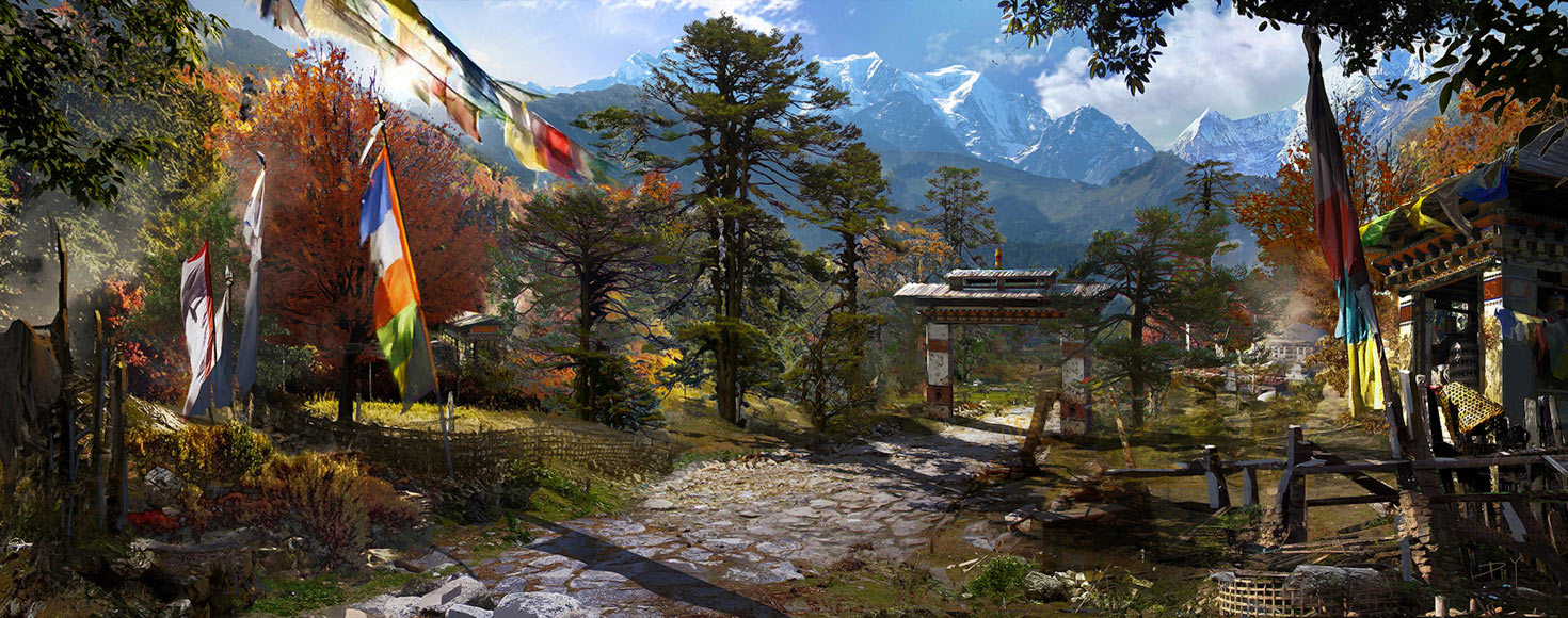 Kyrat Reveal Art from Far Cry 4