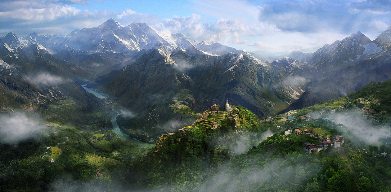 Kyrat Vista Art from Far Cry 4