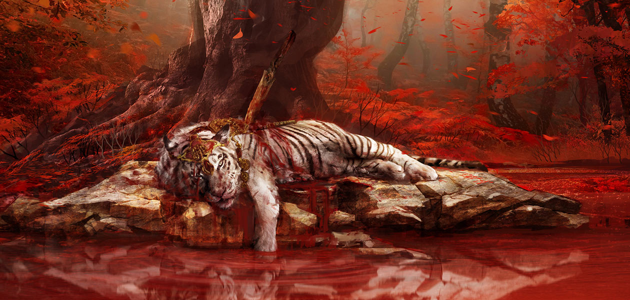 Shangri-La Injured Tiger Art from Far Cry 4