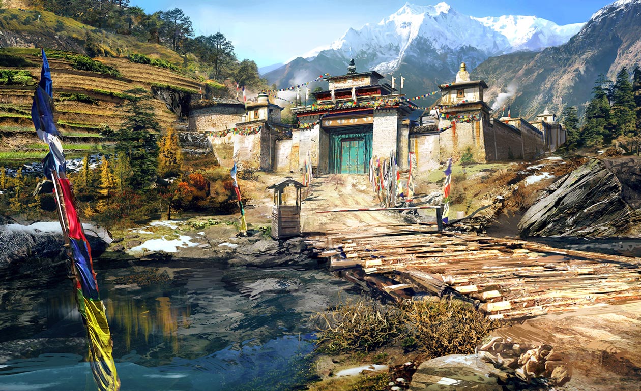 Tibetan Village Art from Far Cry 4