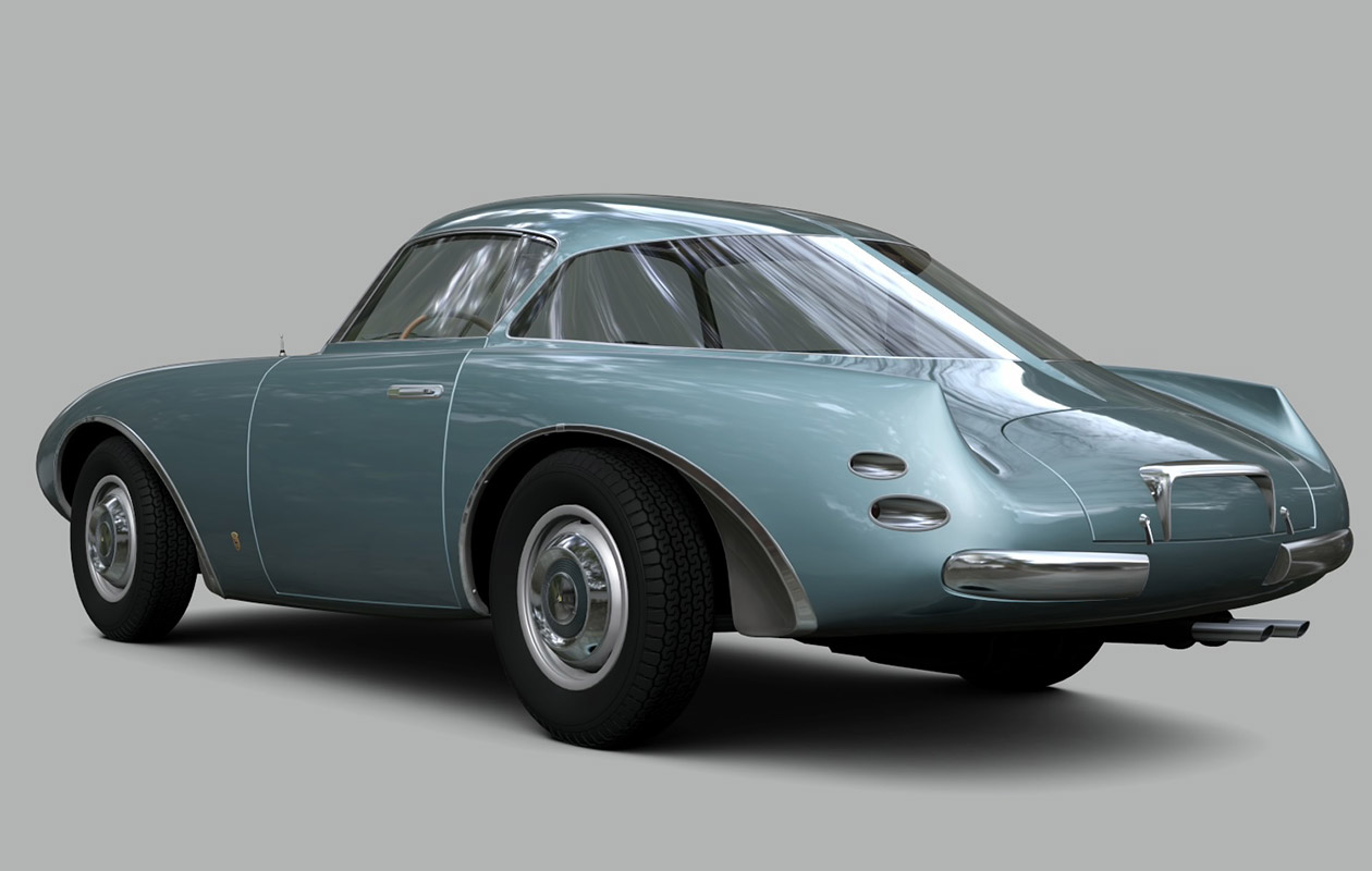 Abarth 1500 Biposto Bertone, Backside Art from Gran Turismo 6