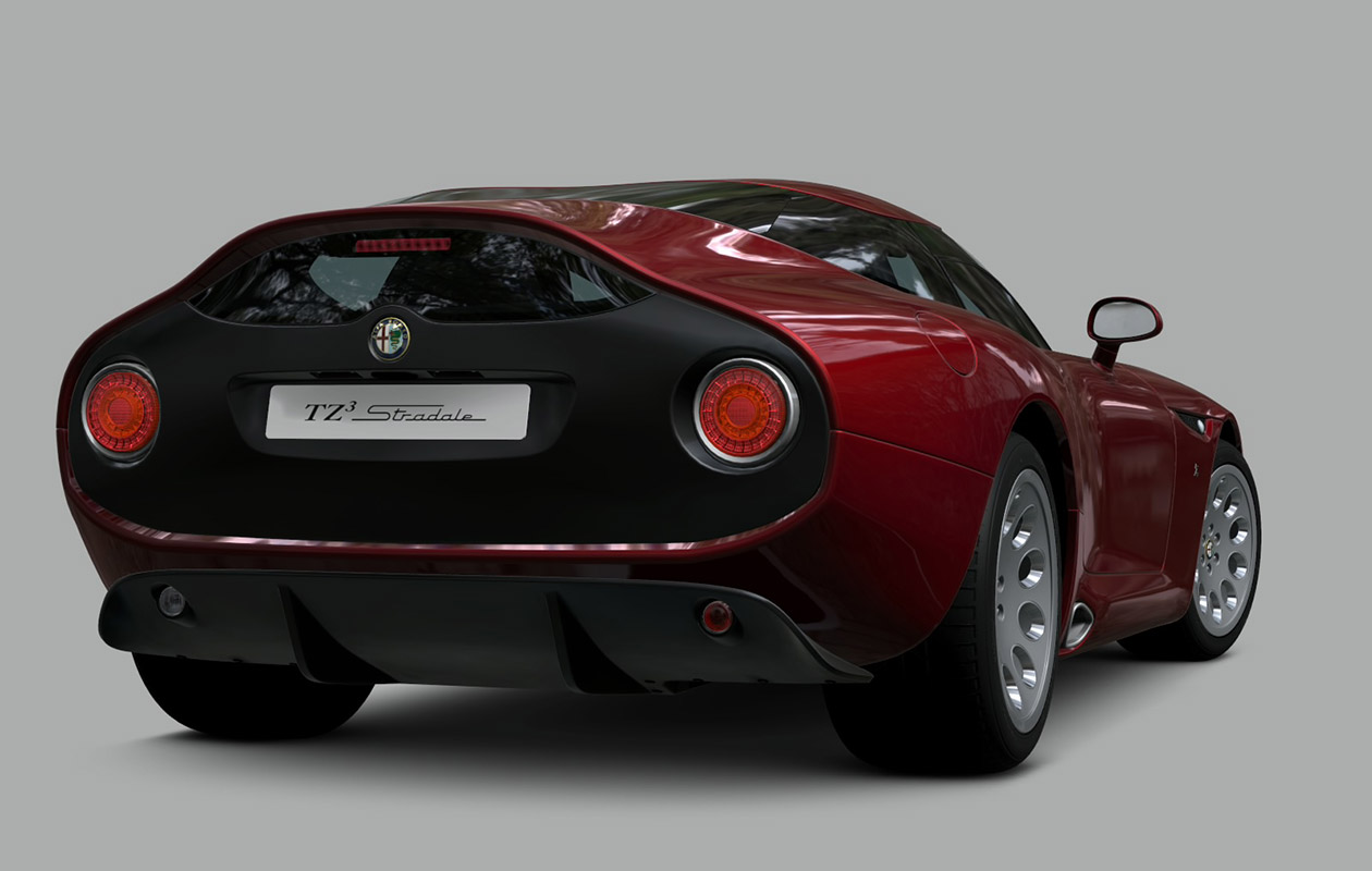 Alpha Romeo TZ3 Stradale, Backside Art from Gran Turismo 6