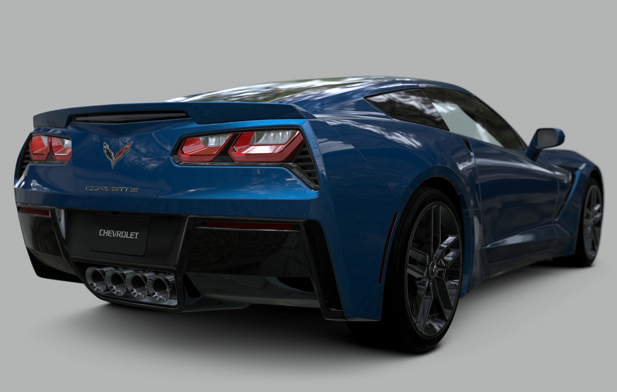 Chevrolet Corvette Stingray C7 Art from Gran Turismo 6