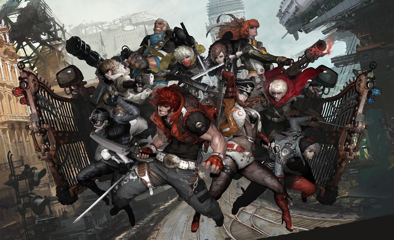 Character Classes Art from GunZ 2: The Second Duel