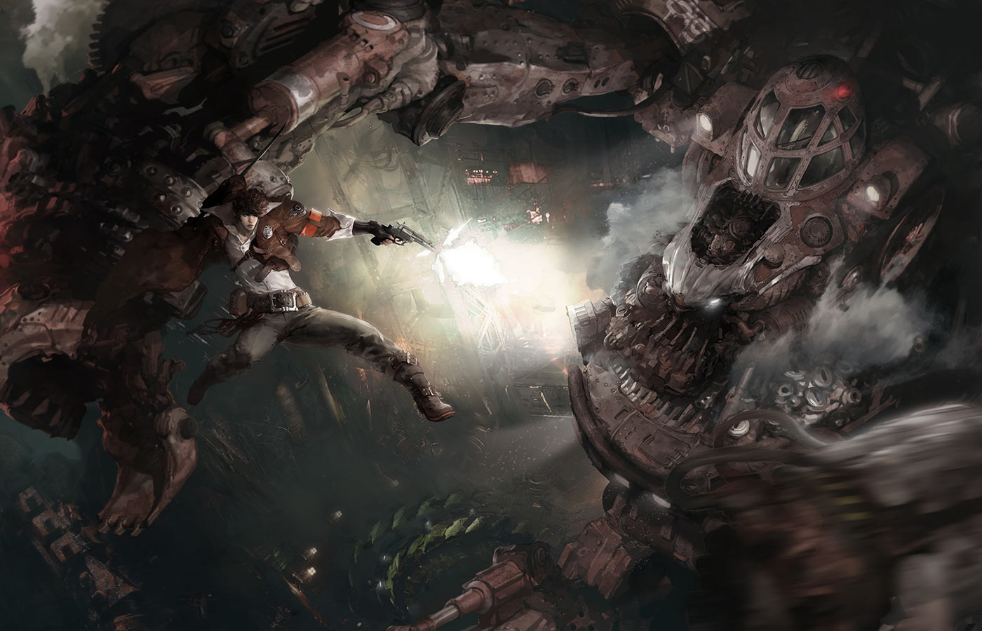 Mech Battle Art from GunZ 2: The Second Duel