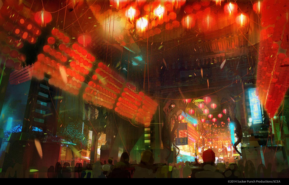 China Town Art from inFamous: Second Son
