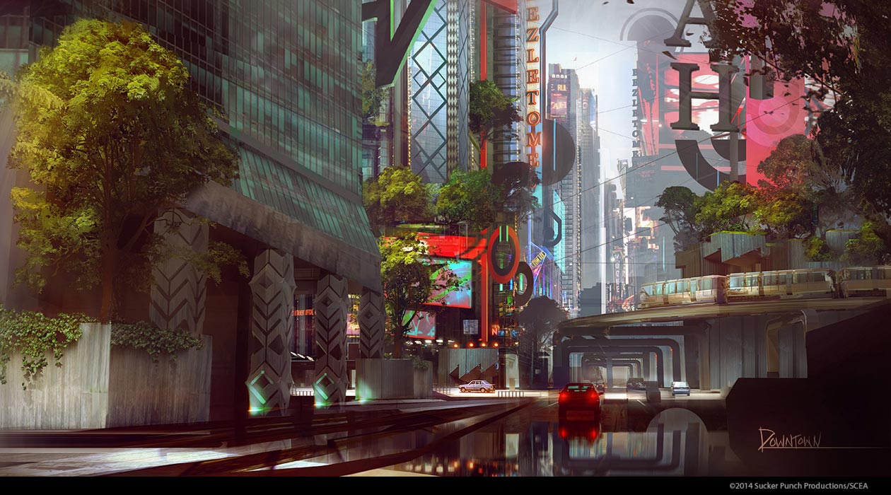 Downtown Art from inFamous: Second Son