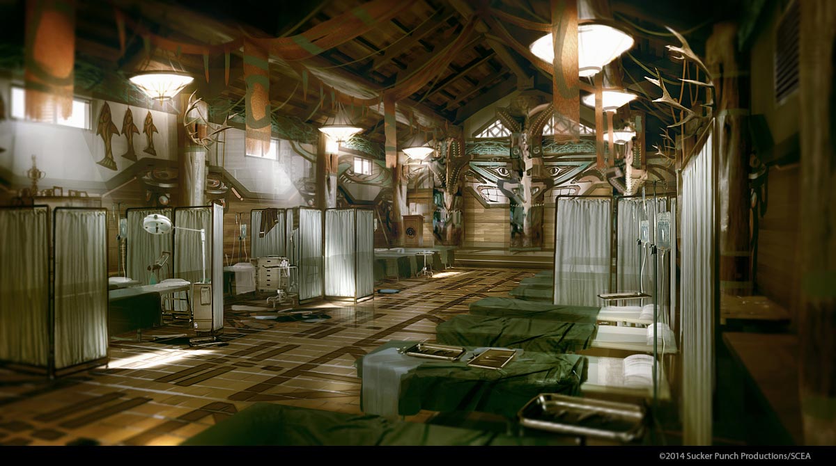 Patient Beds Art from inFamous: Second Son