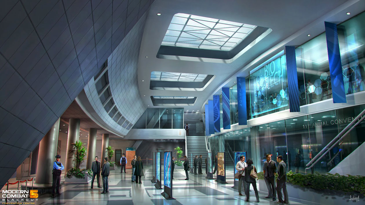 Convention Center Art from Modern Combat 5: Blackout