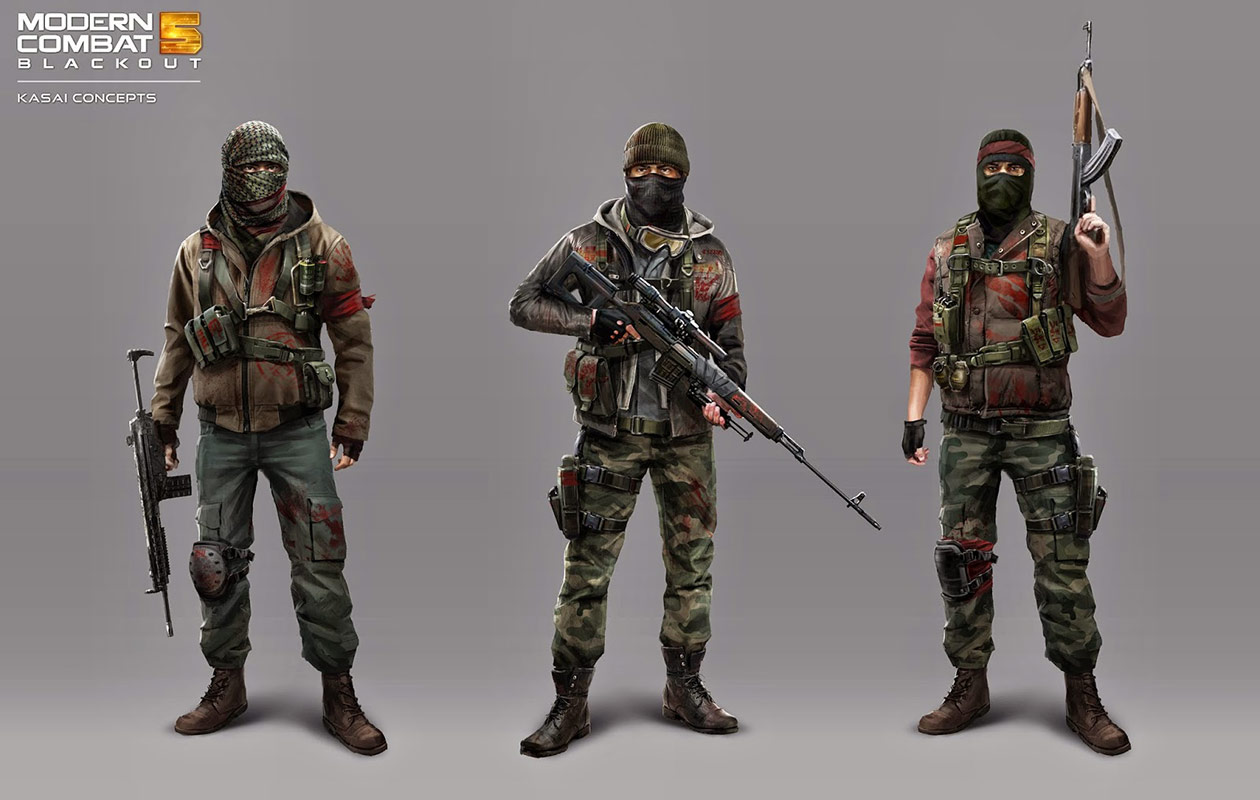 Kasai Faction Art from Modern Combat 5: Blackout