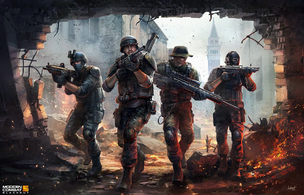 MTK Classes Art from Modern Combat 5: Blackout