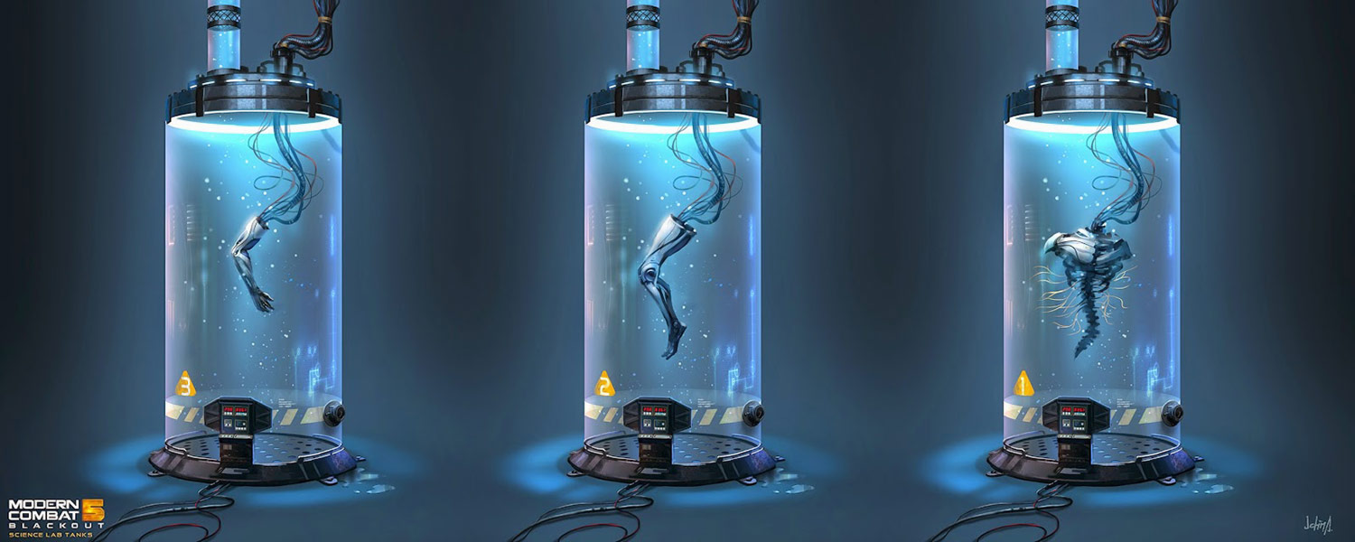 Science Lab Tanks Art from Modern Combat 5: Blackout