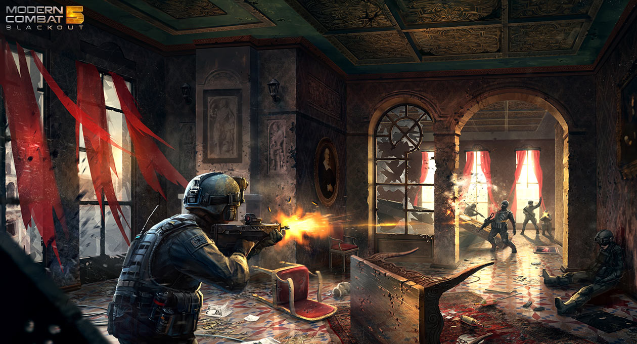 Venice House Art from Modern Combat 5: Blackout
