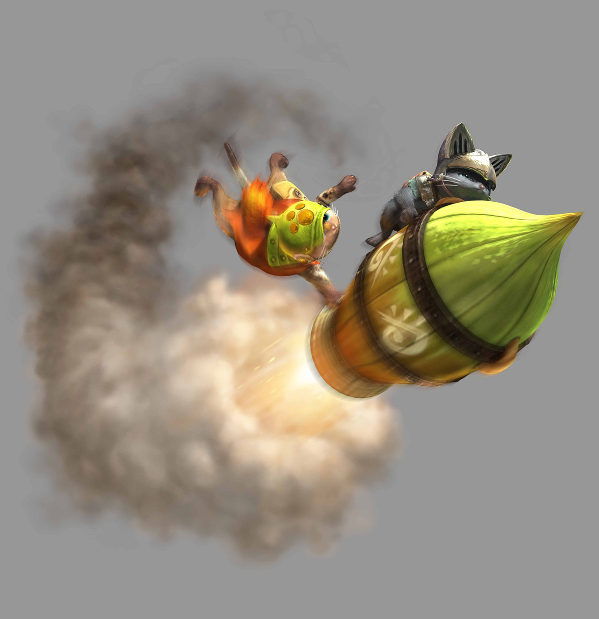 Felyne Rocket Art from Monster Hunter 4