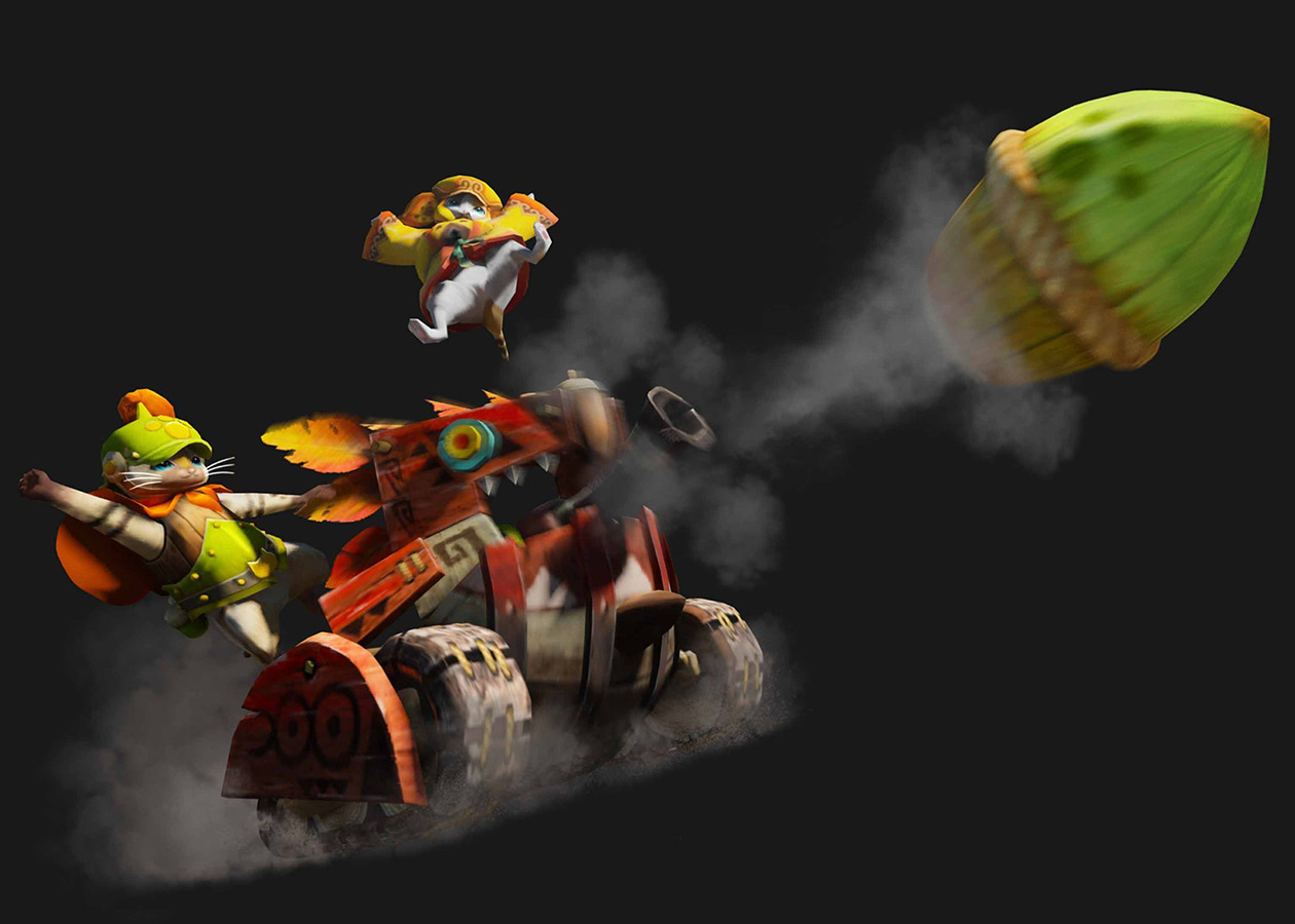 Felyne Tank Art from Monster Hunter 4