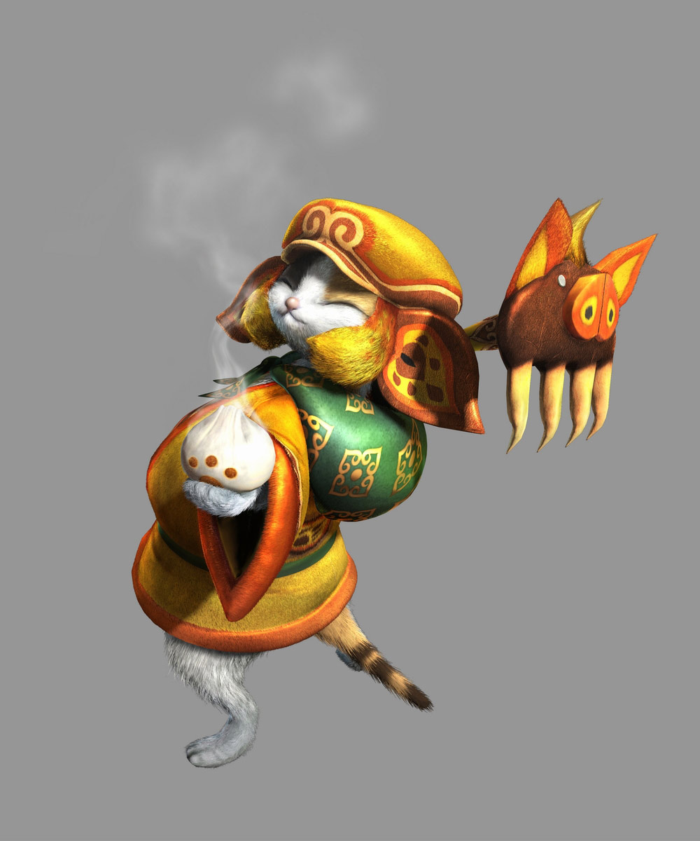 Felyne Art from Monster Hunter 4