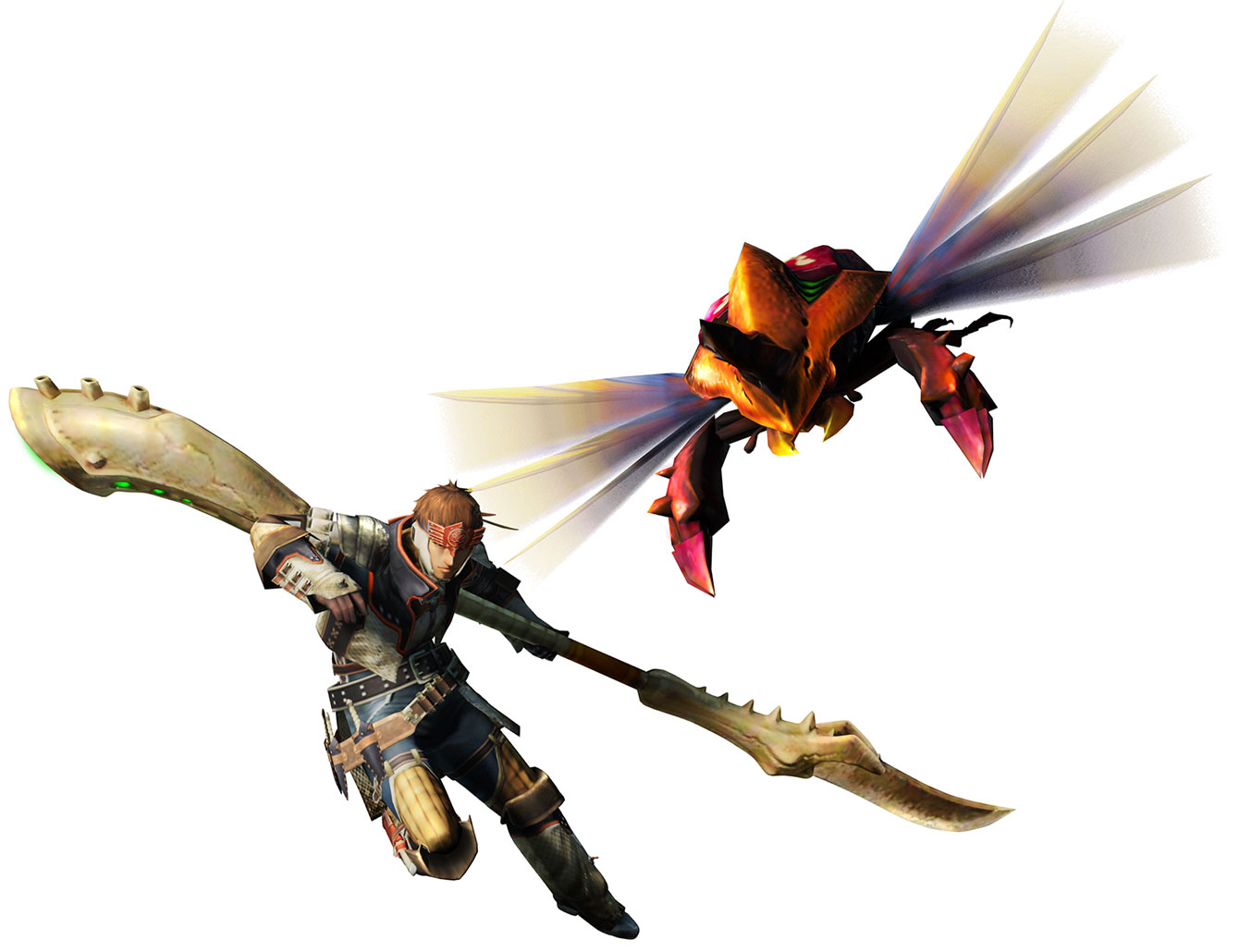 Hunter & Monster Art from Monster Hunter 4